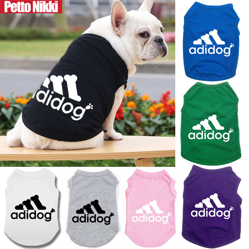 Spring and summer pet vests, comfortable dog clothes, solid color dog vests, T-shirts, cat vests, cross-border Amazon exclusive